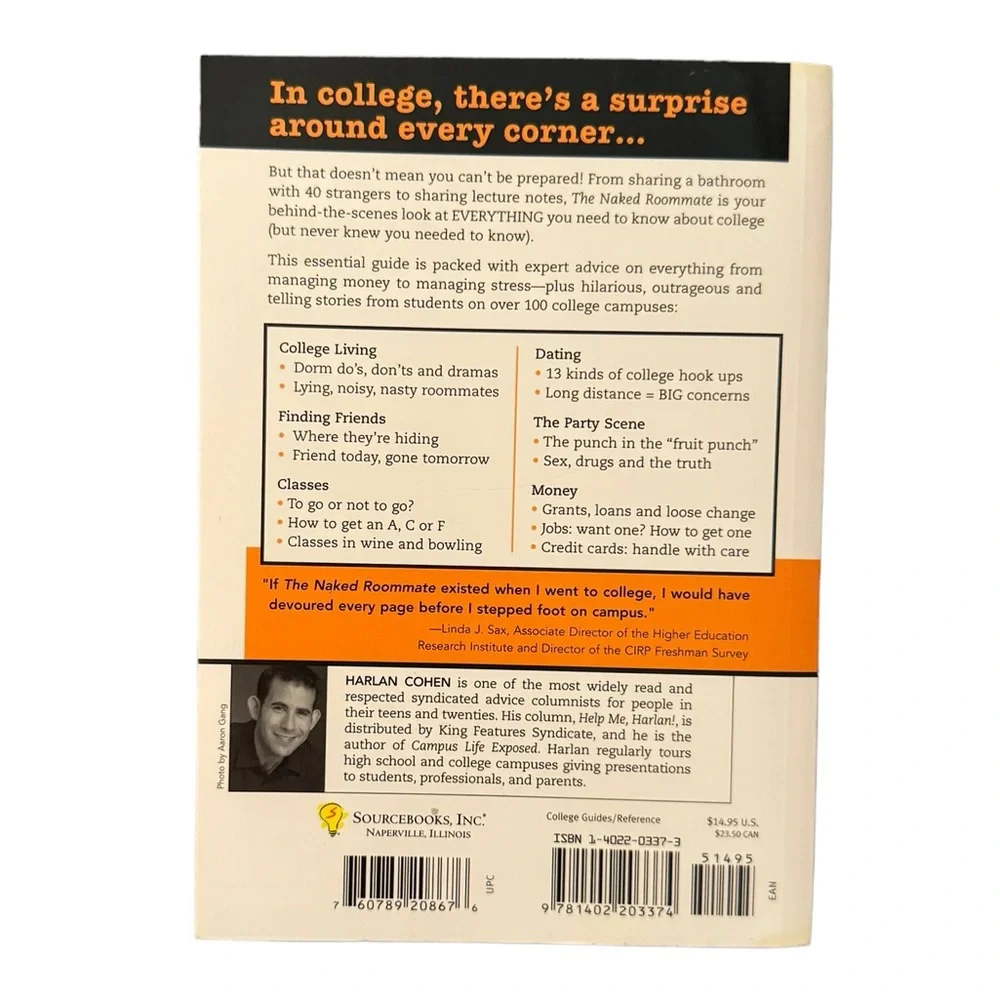 (Book) “The Naked Roommate: And 107 Other Issues You Might…,” By Harlan Cohen.